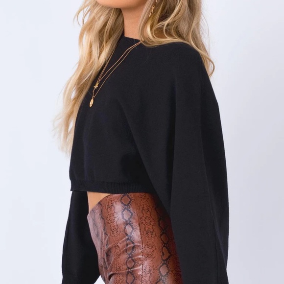 🟣 BOGO! Princess Polly Thorpe Pullover Cropped Sweater - Picture 5 of 9